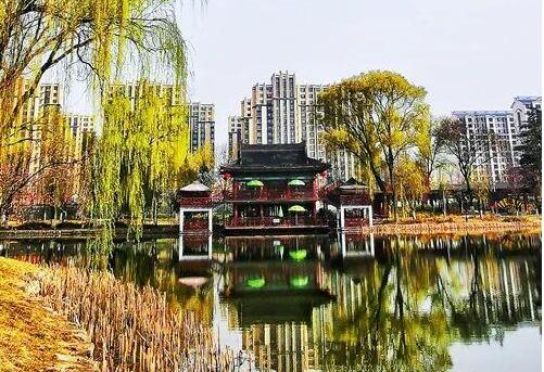 天水馬跑泉公園，這滿園春色似美人的嫣然一笑般撩人