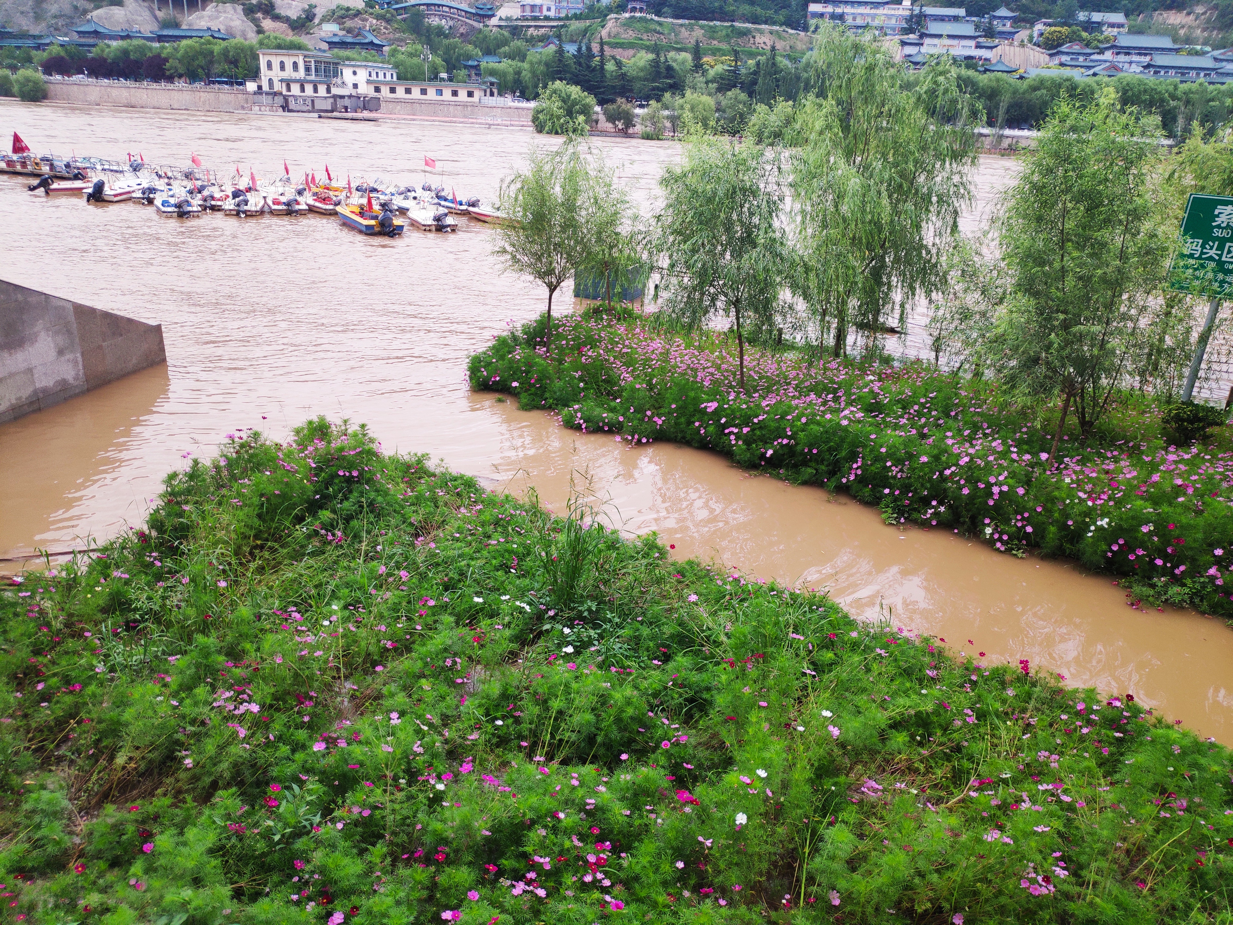 黃河水位上漲水上船舶暫停運營