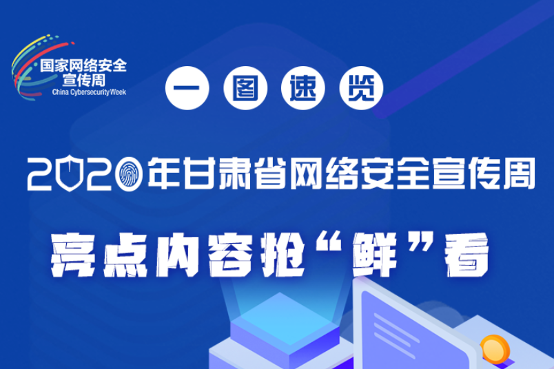 一圖速覽2020年甘肅省網(wǎng)絡(luò)安全宣傳周，亮點(diǎn)內(nèi)容搶“鮮”看！