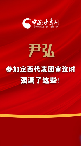 【2022甘肅兩會·圖解】尹弘書記參加定西代表團審議時強調(diào)了這些！